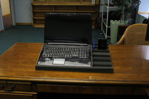Laptop or Notebook Stand with Phone and Pen Holder 22" Wide
