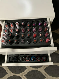 5 Makeup Drawer Organizer Set (Nail Polish, Lipstick, More) Fits IKEA Alex & Others 11.5" x 14.5"