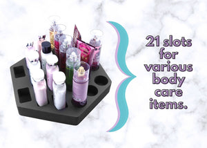 Lotion Body Spray Organizer Stand Holds 21 Bathroom Bedroom 15.75" x 13.75"