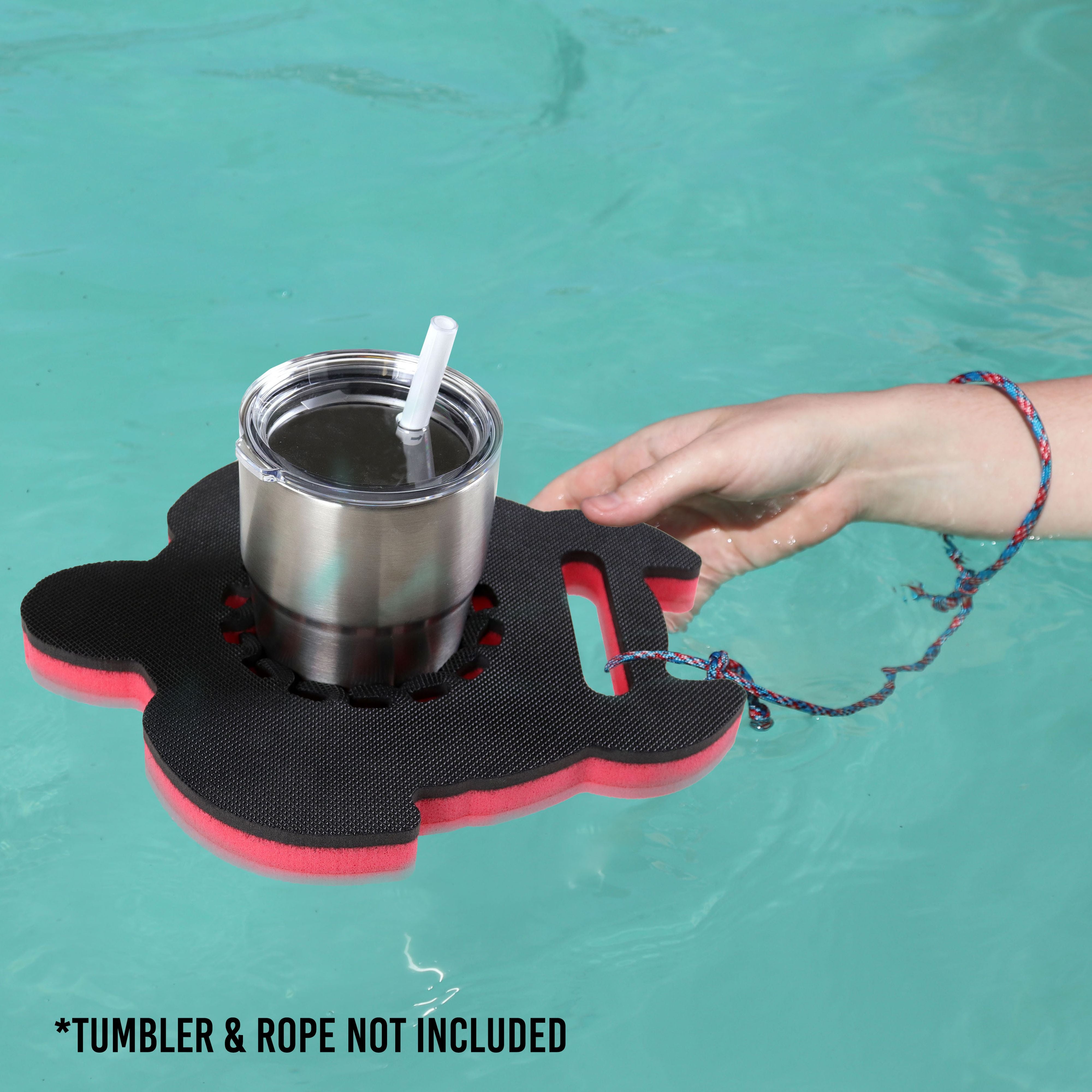 Universal Sea Turtle Tumbler Holder Floating Drink Pool Durable 11.71 In fit 16 to 30 Oz Compatible with YETI Ozark Trail RTIC One Size Fits All