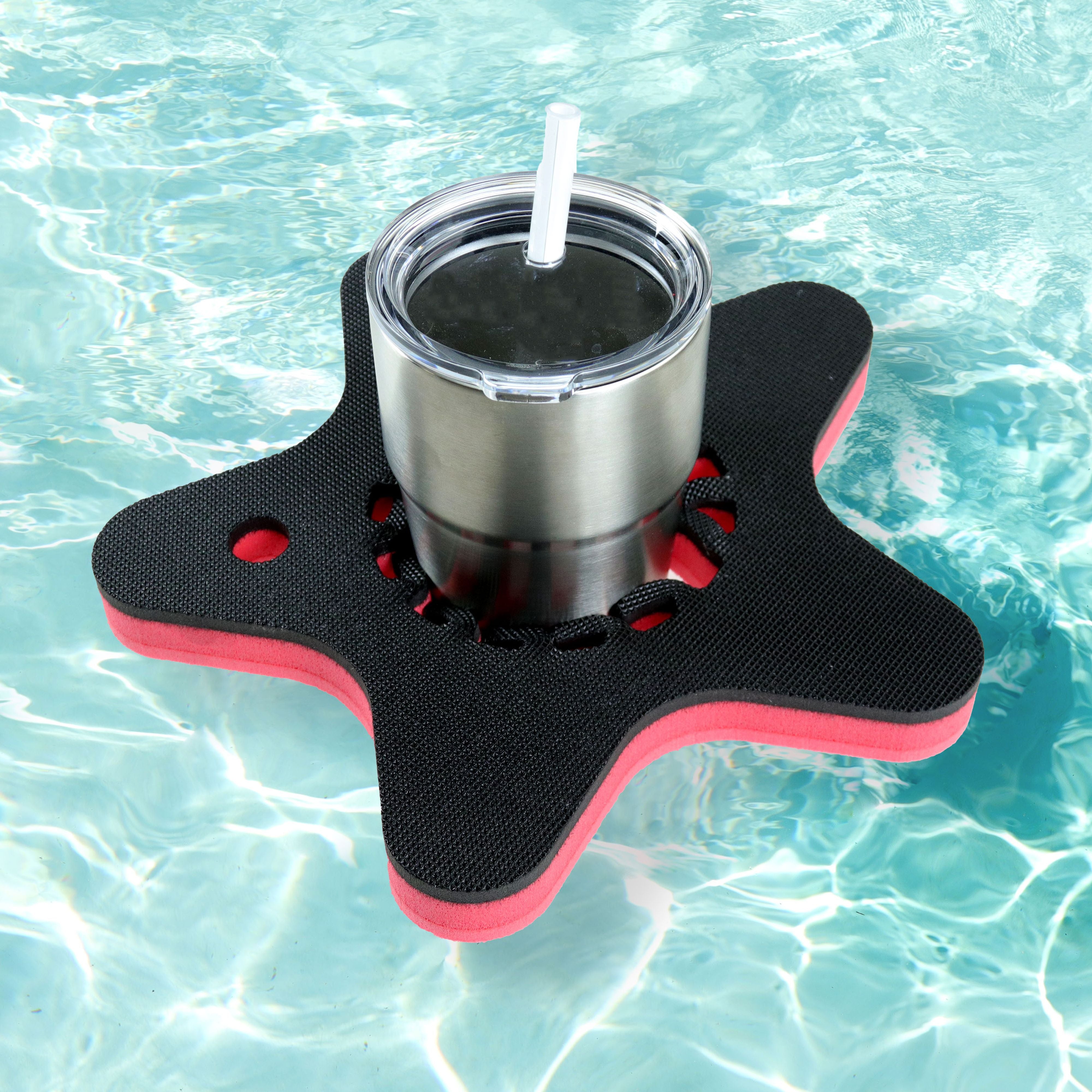 Universal Starfish Tumbler Holder Floating Drink Pool Durable 11.23 In fit 16 to 30 Oz Compatible with YETI Ozark Trail RTIC One Size Fits All