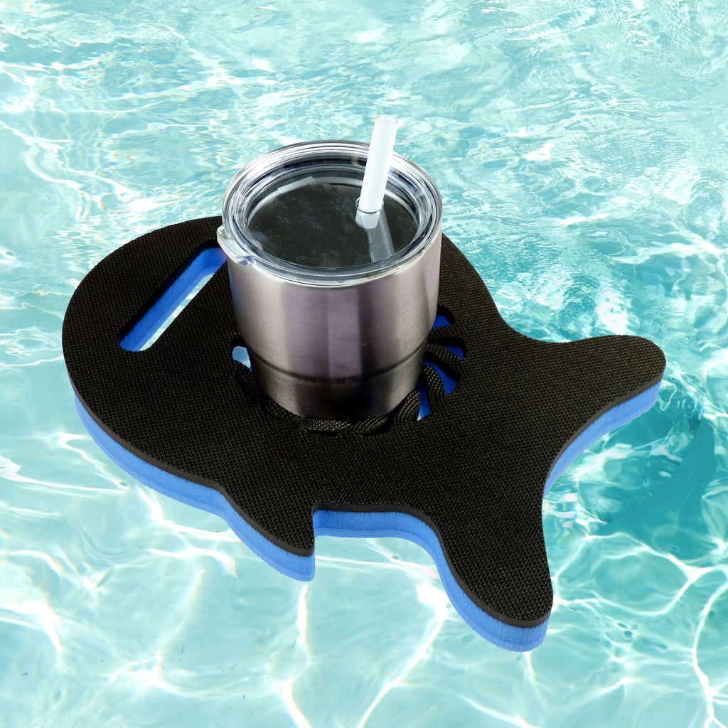 Universal Fish Tumbler Holder Floating Drink Pool Durable 11.75 In fit 16 to 30 Oz Compatible with YETI Ozark Trail RTIC One Size Fits All