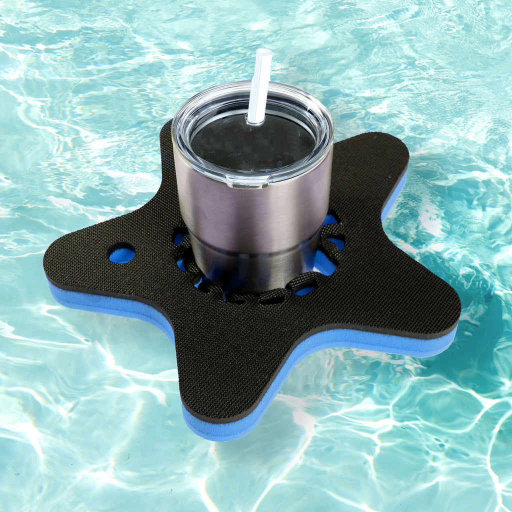 Universal Starfish Tumbler Holder Floating Drink Pool Durable 11.23 Inches fits 16 to 30 Ounce Compatible with YETI Ozark Trail RTIC One Size Fits All