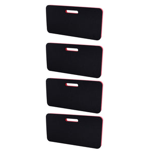 4 Portable Knee Cushions Red and Black for Home Garden Work Automotive Workshop and More Durable Thick Comfortable High Density Waterproof Foam 16 x 8 Inches Kneeling Pad