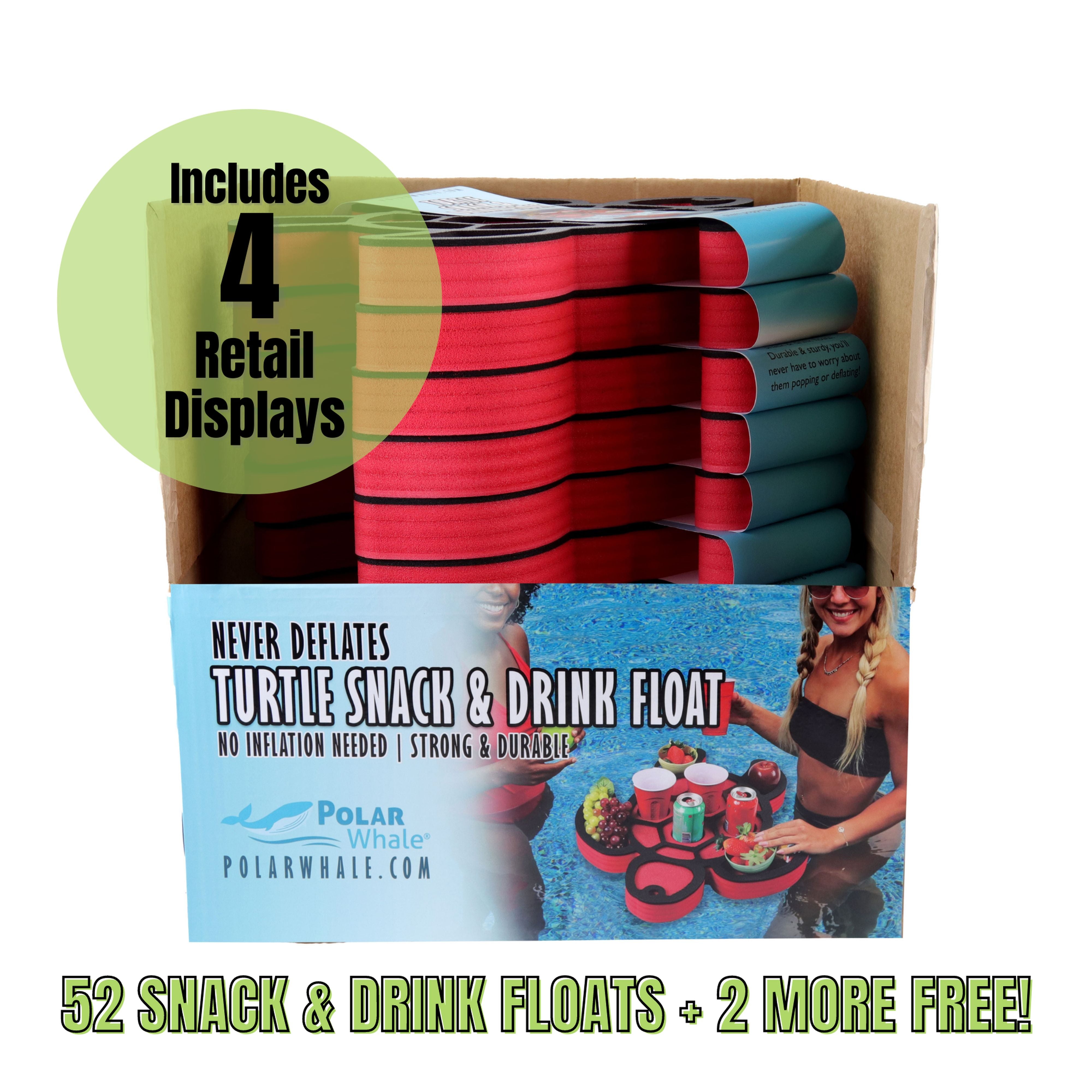 Floating Sea Turtle Refreshment Table 24" - Set of 54 - Retail Display Packaging