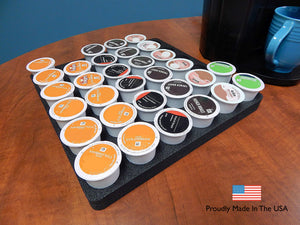 Coffee Pod Organizer Holds 36 Fits Keurig K-Cup 12.5" x 12.5"