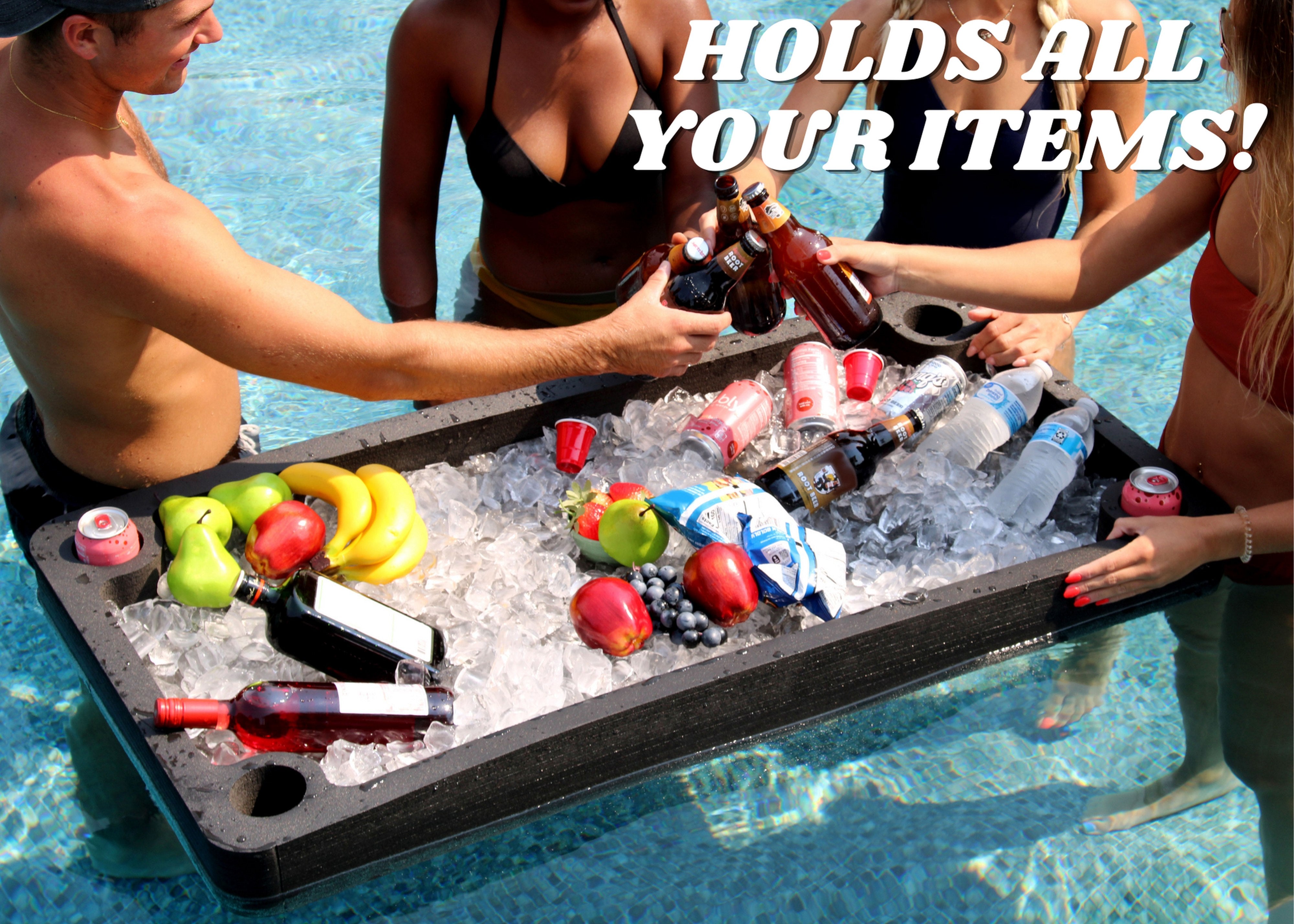 Floating Giant Buffet Table Bar Serving Tray Drink Pool Foam Beach Float