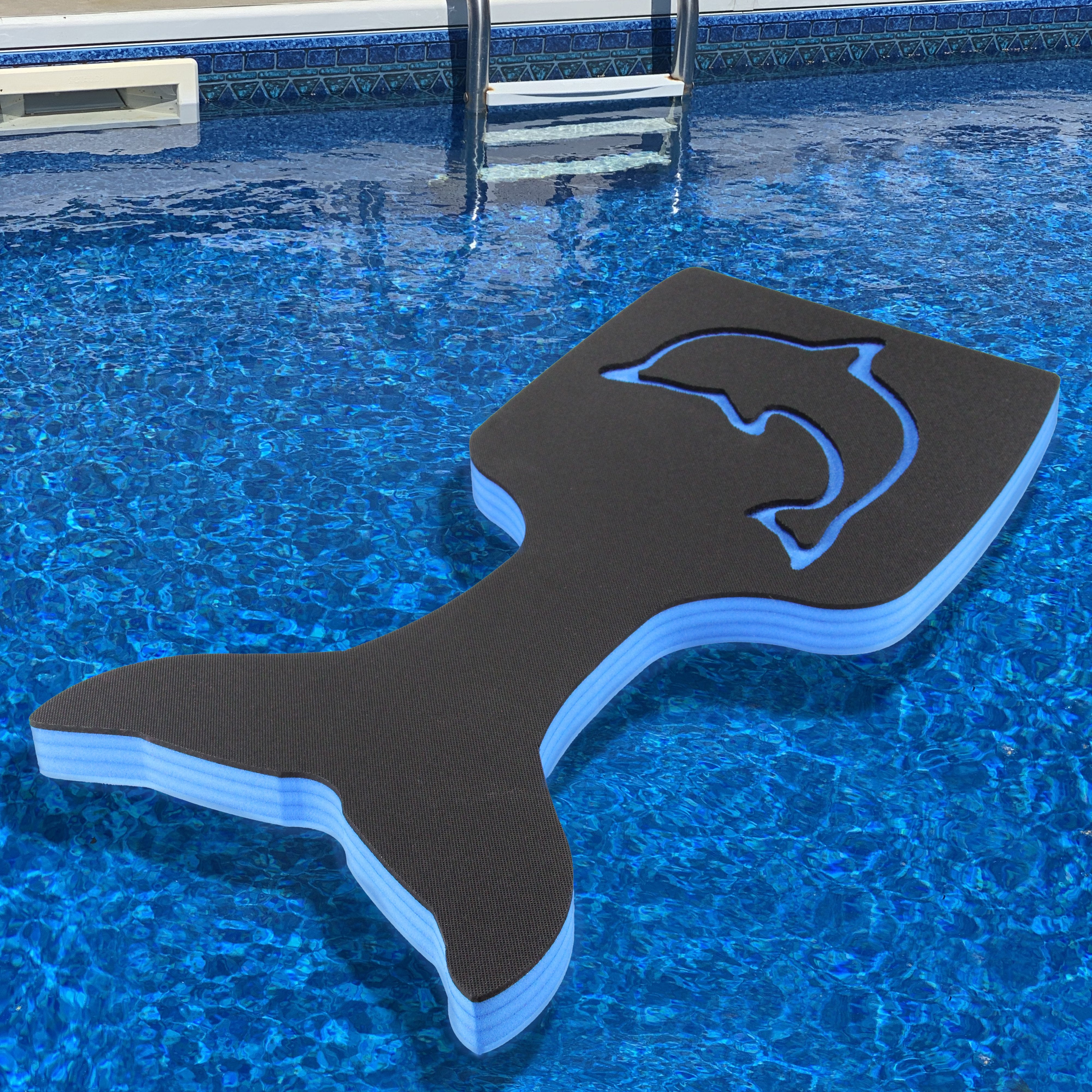 Floating Dolphin Saddle Seat for Pool Lake or Beach Party Comfortable Water Float Lounge Chair Buoyant Durable Heavy Duty Foam 34.5 Inches Long