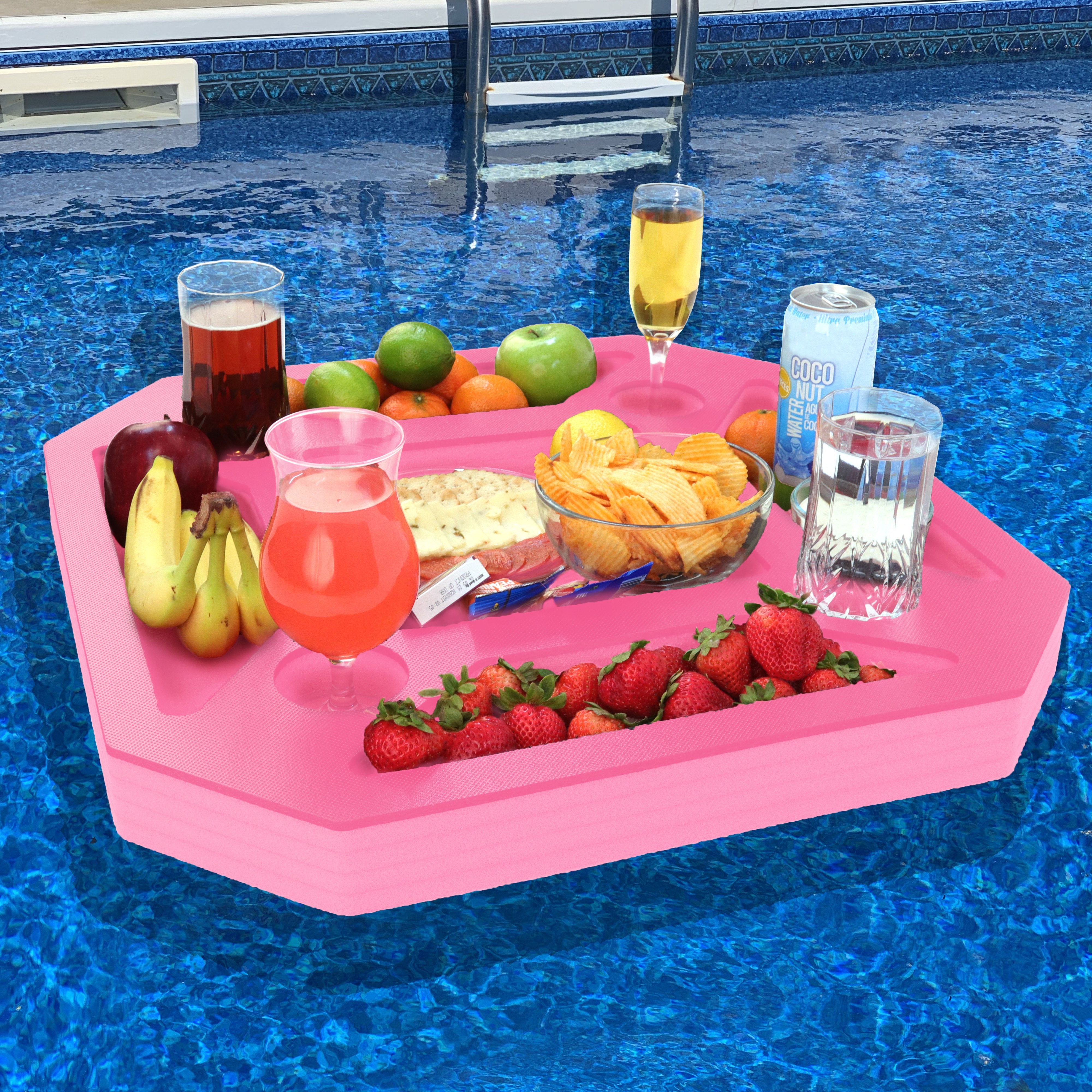 Large Floating Spa Hot Tub Bar Drink Food Table Refreshment Tray
