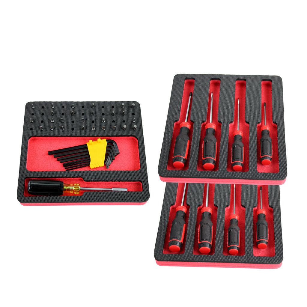 Tool Drawer Organizer Small Pliers Holder Insert Red and Black Durable –