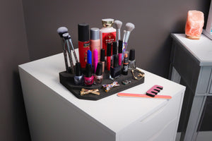 Makeup Stand Organizer (Lipstick, Nail Polish, Brushes, More) 11.5" x 7"