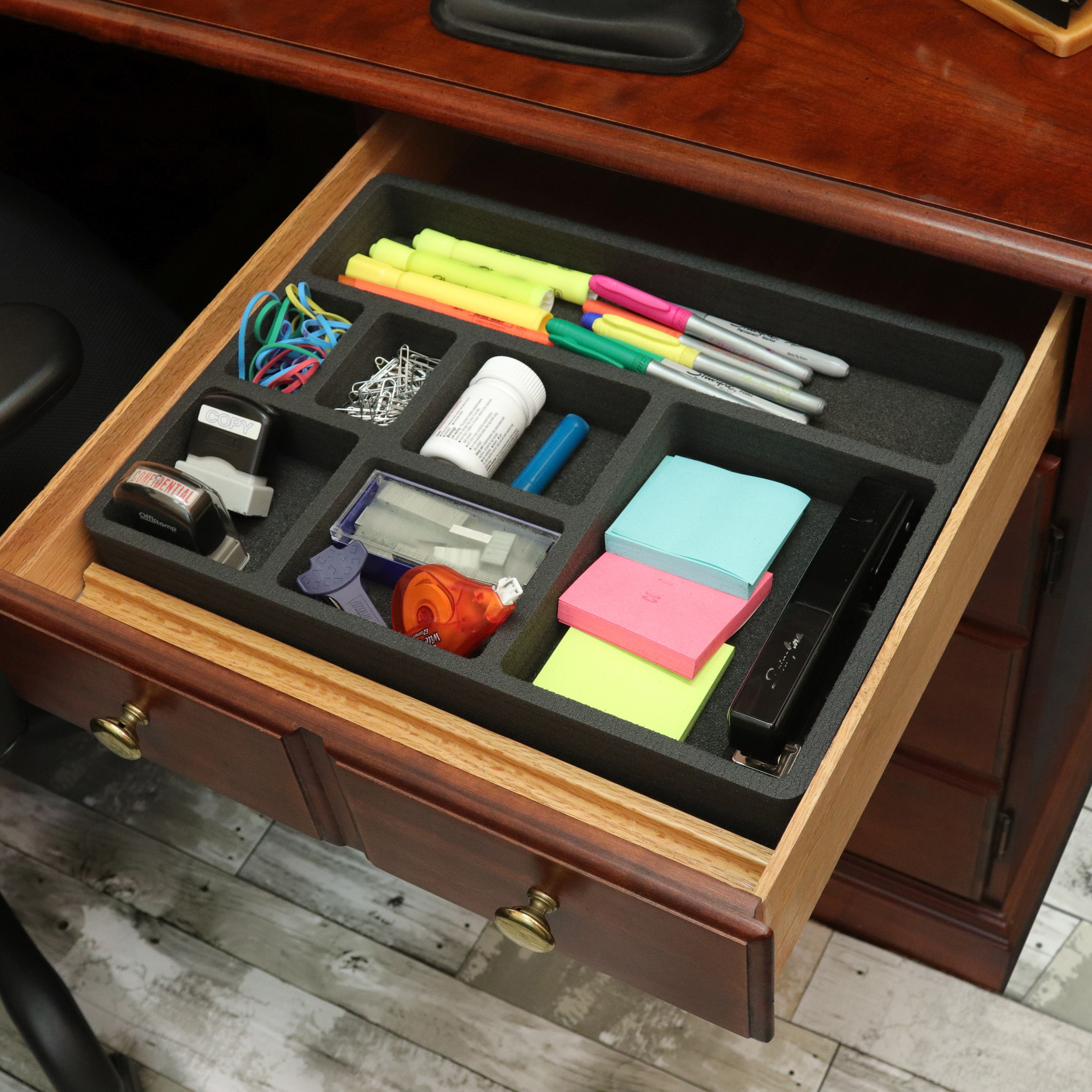 Desk Drawer Organizer 15.9" x 11.9" 7 Compartment