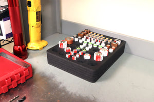 Battery Organizer Holds 85 Batteries 8.5" x 11"
