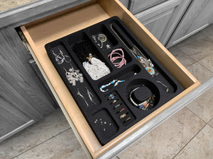Jewelry Drawer Organizer (Rings, Necklaces) Fits IKEA Alex & Others 11.5" x 14.5"