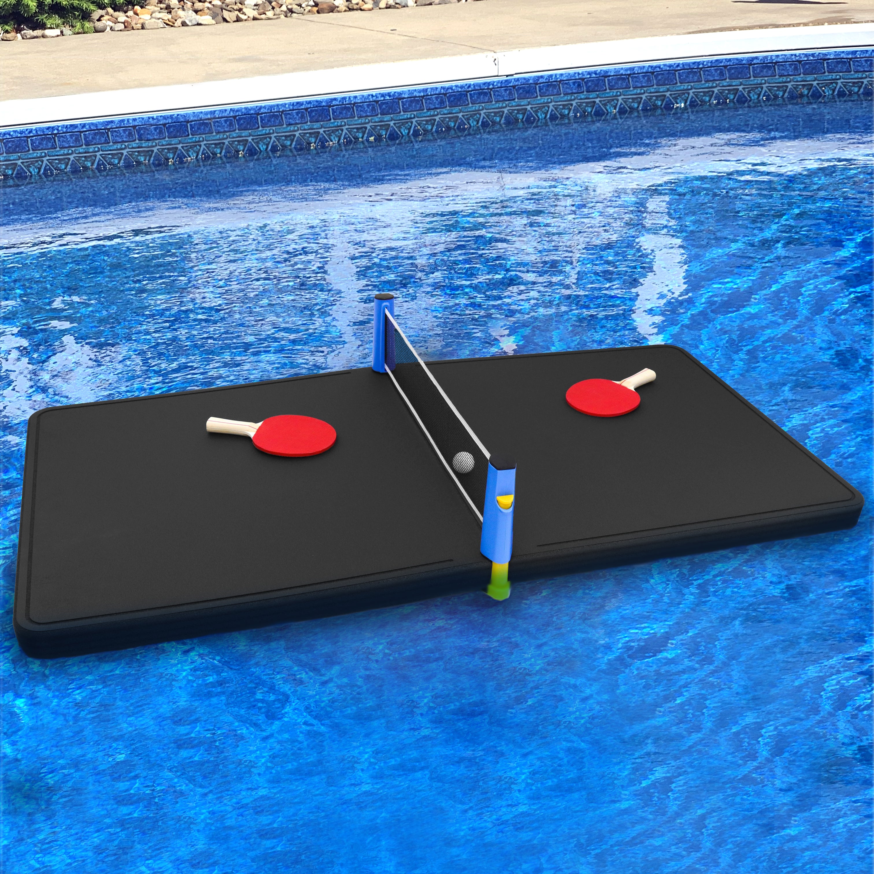 Floating Ping Pong Table Pool Float 5 Feet Long Includes Net, Paddles and Balls