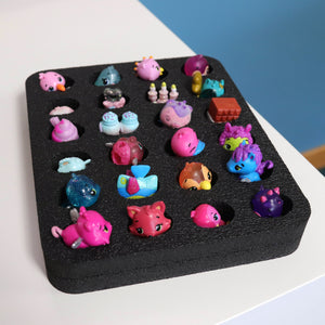 Toy Figurine Organizer Fits Shopkins/Hatchimals Holds 24 5.9" x 7.1"