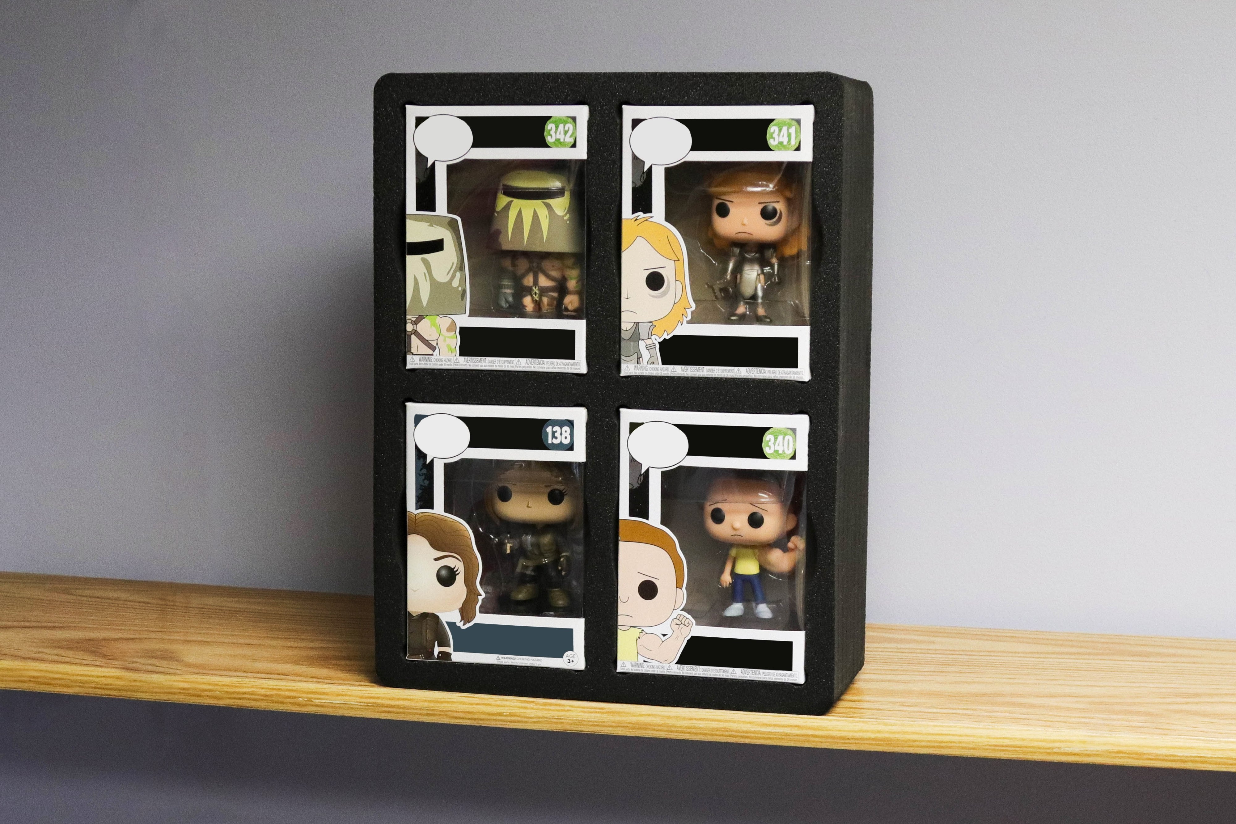 Protective Case Organizer Fits Funko Pop Holds 4 10.7" x 14.2"