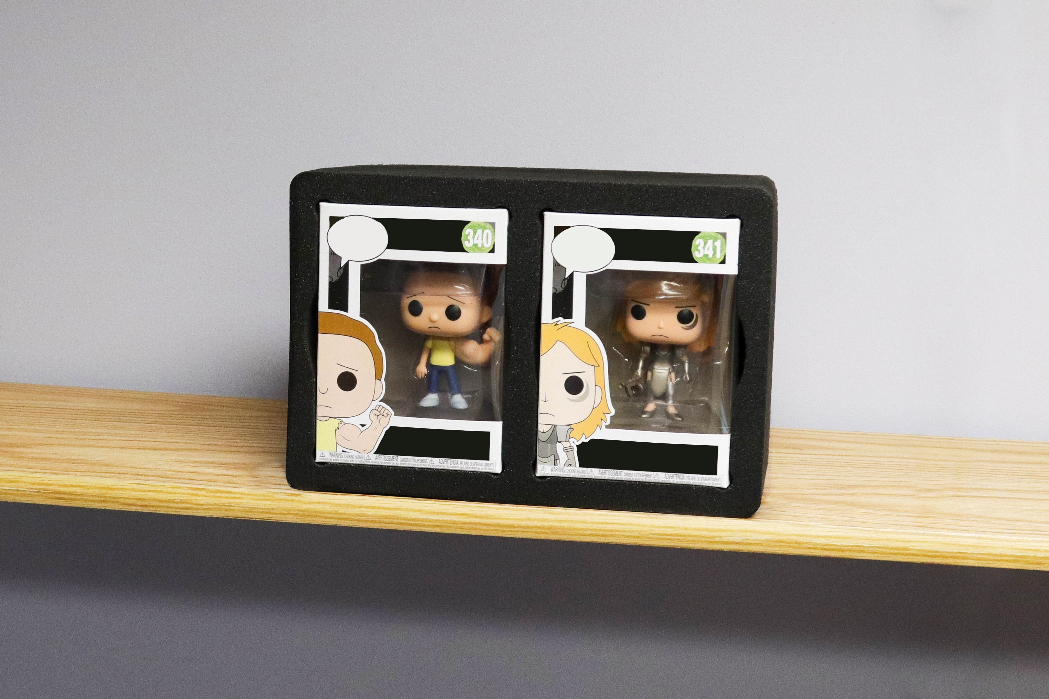 Protective Case Organizer Fits Funko Pop Holds 8 7.3" x 10.7"
