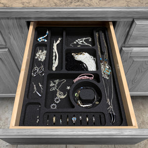 Jewelry Drawer Organizer (Rings, Necklaces, More) 12.9" x 17.9"