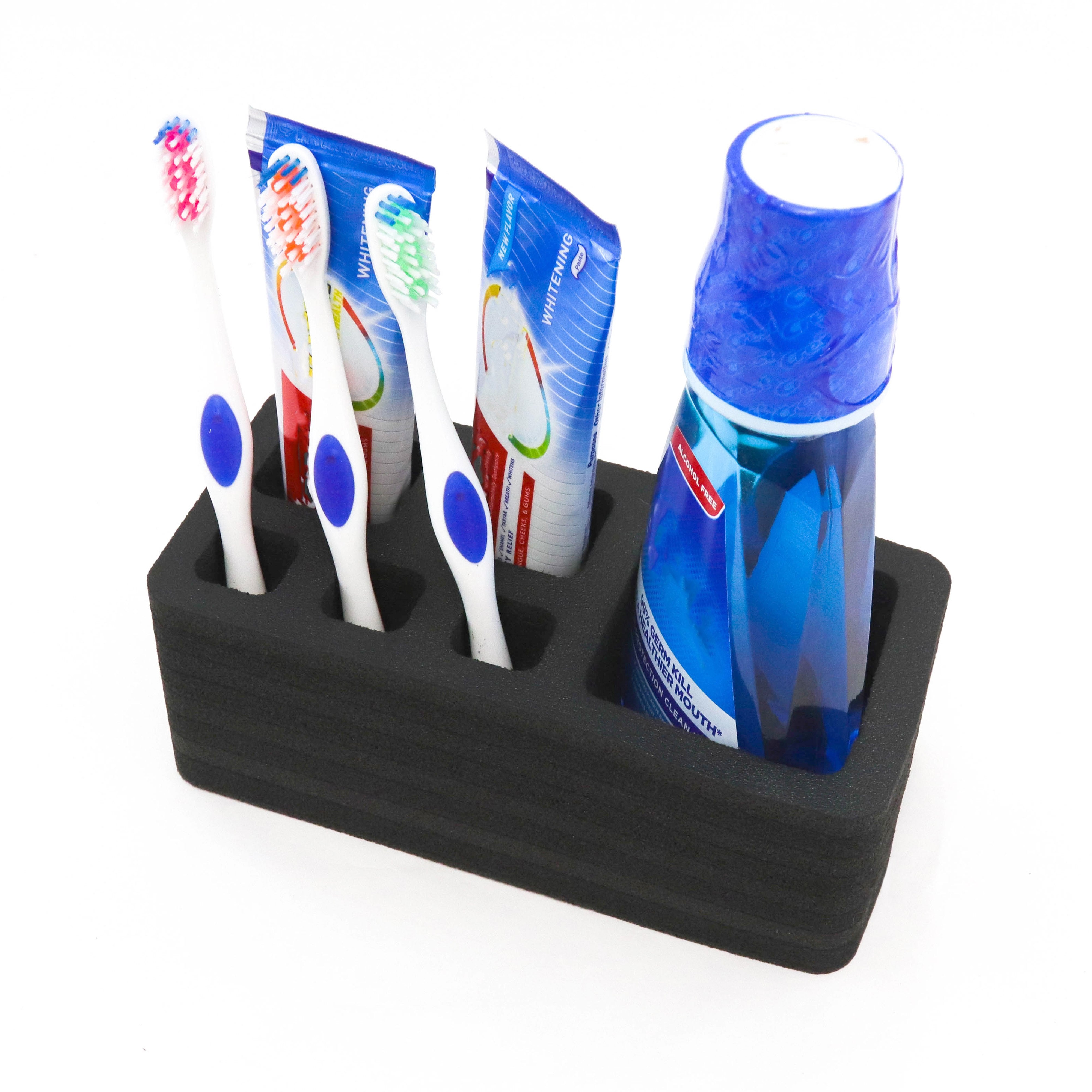 Toothbrush Holder Stand 6 Compartment