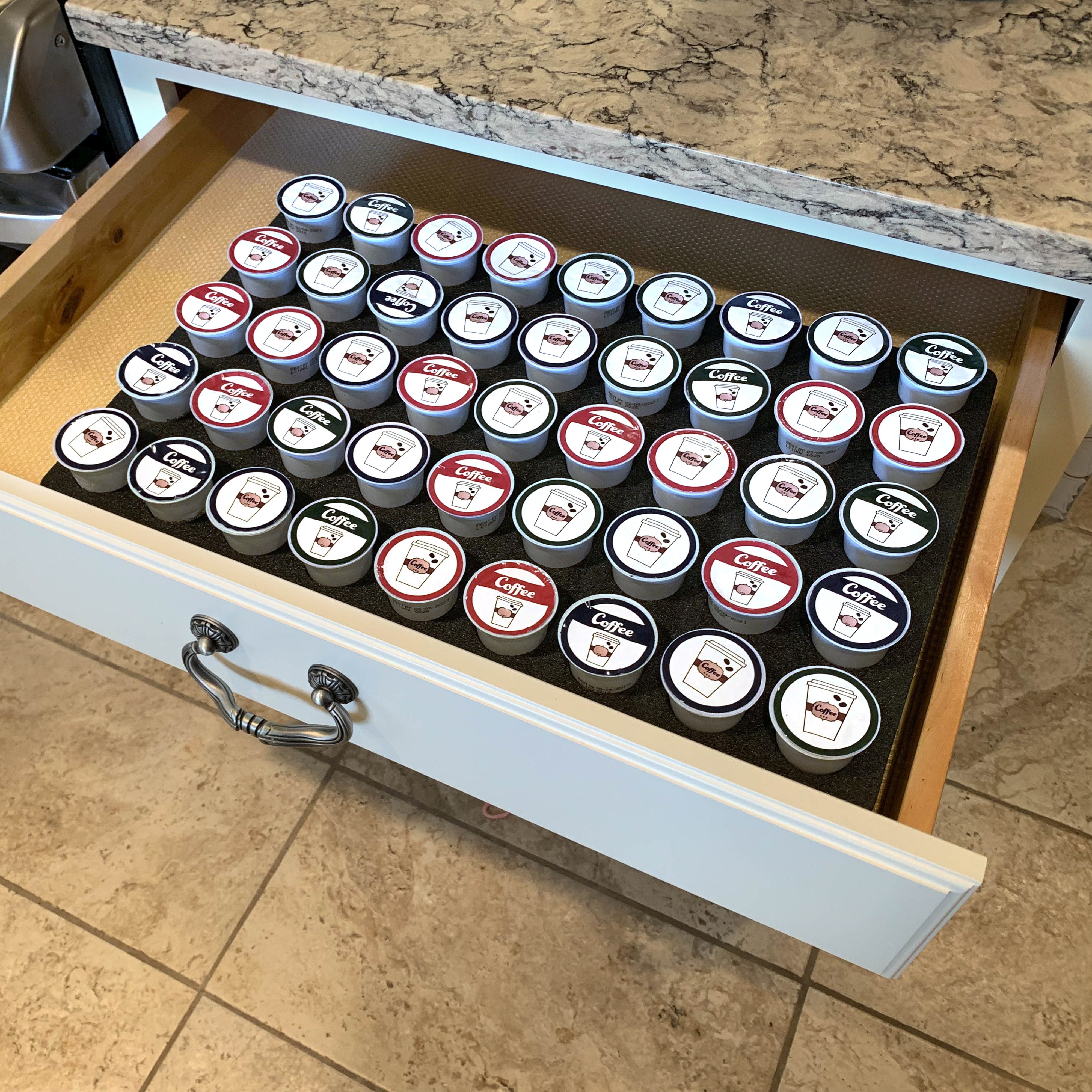 Coffee Pod Organizer Holds 45 Fits Keurig K-Cup 12.75" x 20.25"