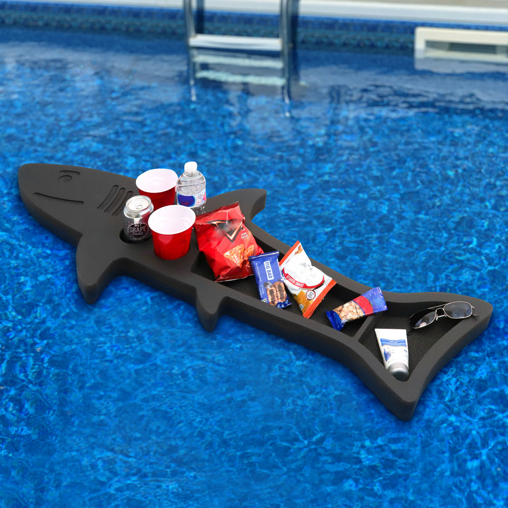 Floating Shark Lounging Pool Float 70" Long