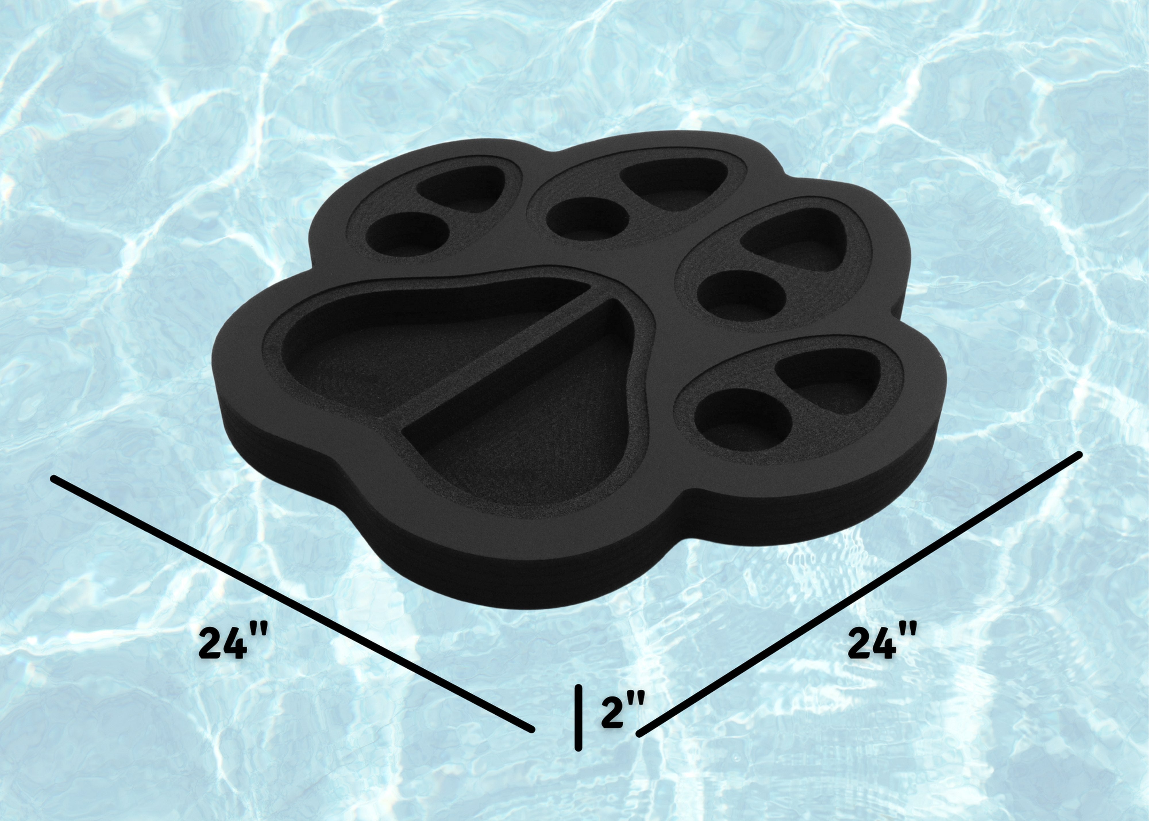 Floating Paw Print Refreshment Tray Pool Float