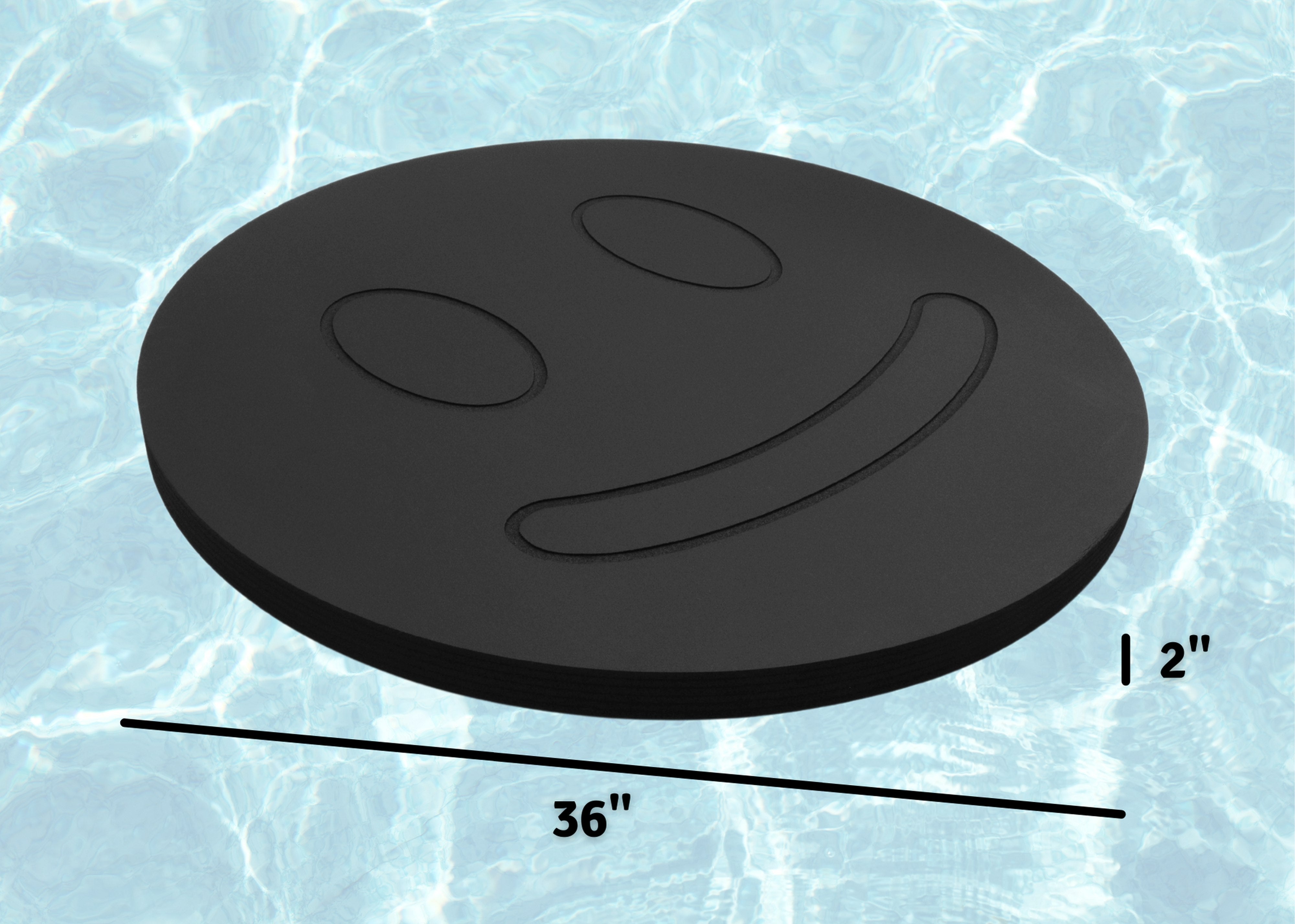Floating Smiley Face Lounging Pool Float 40"