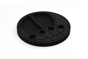 Basketball Shaped Drink Holder Floating Refreshment Table Tray for Pool or Beach Party Float Lounge Durable Black Foam 6 Compartment 2 Feet