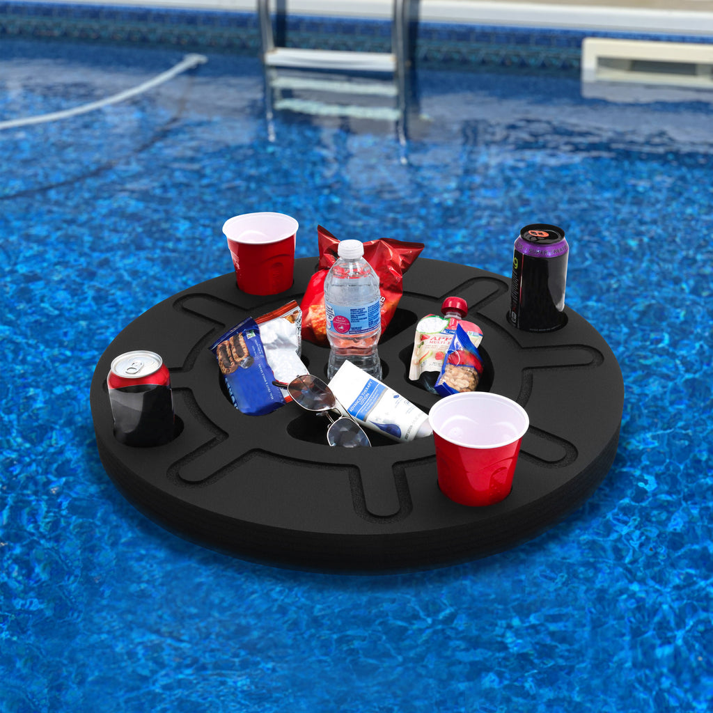 Floating Ship Wheel Refreshment Tray Pool Float