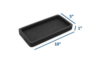 Soap and Sponge Organizer Tray for Kitchen Sink Bathroom Vanity Holder Waterproof Washable 10 x 5 Inches