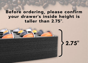 Coffee Capsule Drawer Organizer Tray Fits Nespresso Vertuo VertuoLine 40 Slot