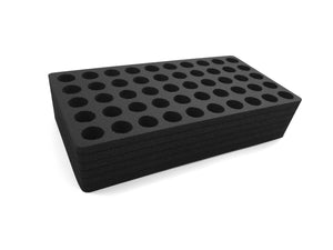 Test Tube Organizer Black Foam Storage Rack Stand Transport Holds 50 Tubes Fits up to 17mm Diameter Tubes