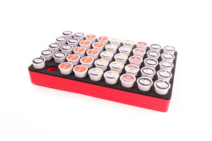 Coffee Red and Black Pod Storage Deluxe Organizer Tray Drawer Insert Washable 12.1 X 19.9 Inches Holds 45 Compatible with Keurig K-Cup