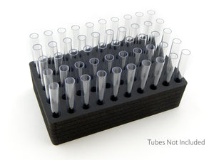 Test Tube Rack Black Foam Storage Rack Organizer Stand Transport Holds 50 Tubes Each Fits up to 12mm Diameter Tubes