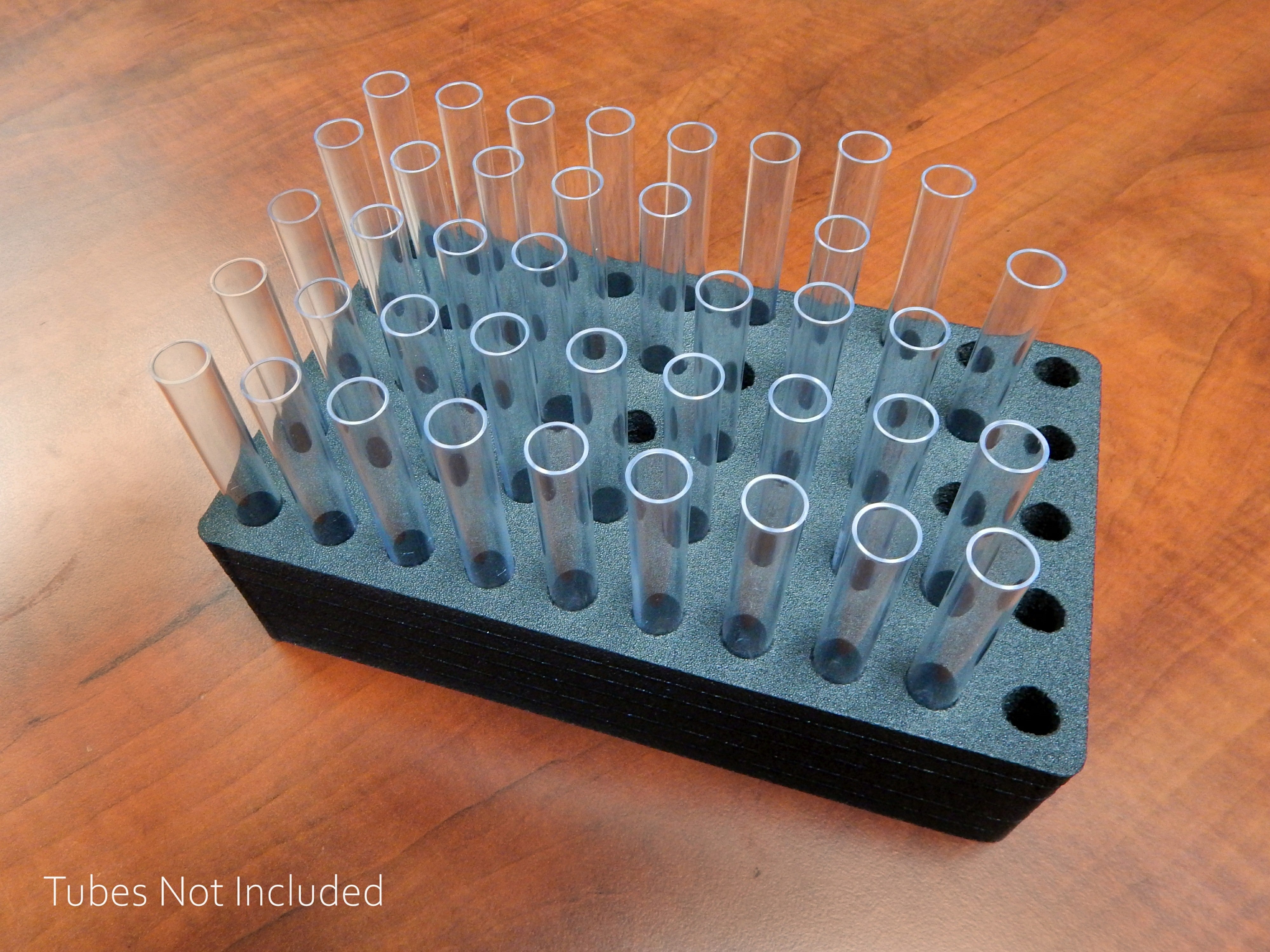 Test Tube Rack Black Foam Storage Rack Organizer Stand Transport Holds 50 Tubes Each Fits up to 12mm Diameter Tubes