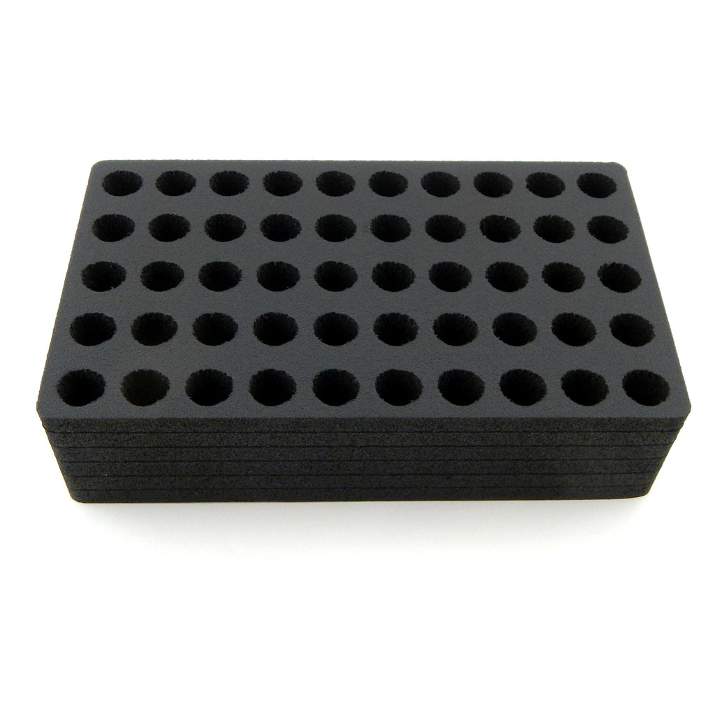 Test Tube Rack Black Foam Storage Rack Organizer Stand Transport Holds 50 Tubes Each Fits up to 16mm Diameter Tubes