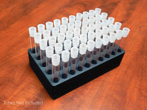 Test Tube Rack Black Foam Storage Rack Organizer Stand Transport Holds 50 Tubes Each Fits up to 16mm Diameter Tubes