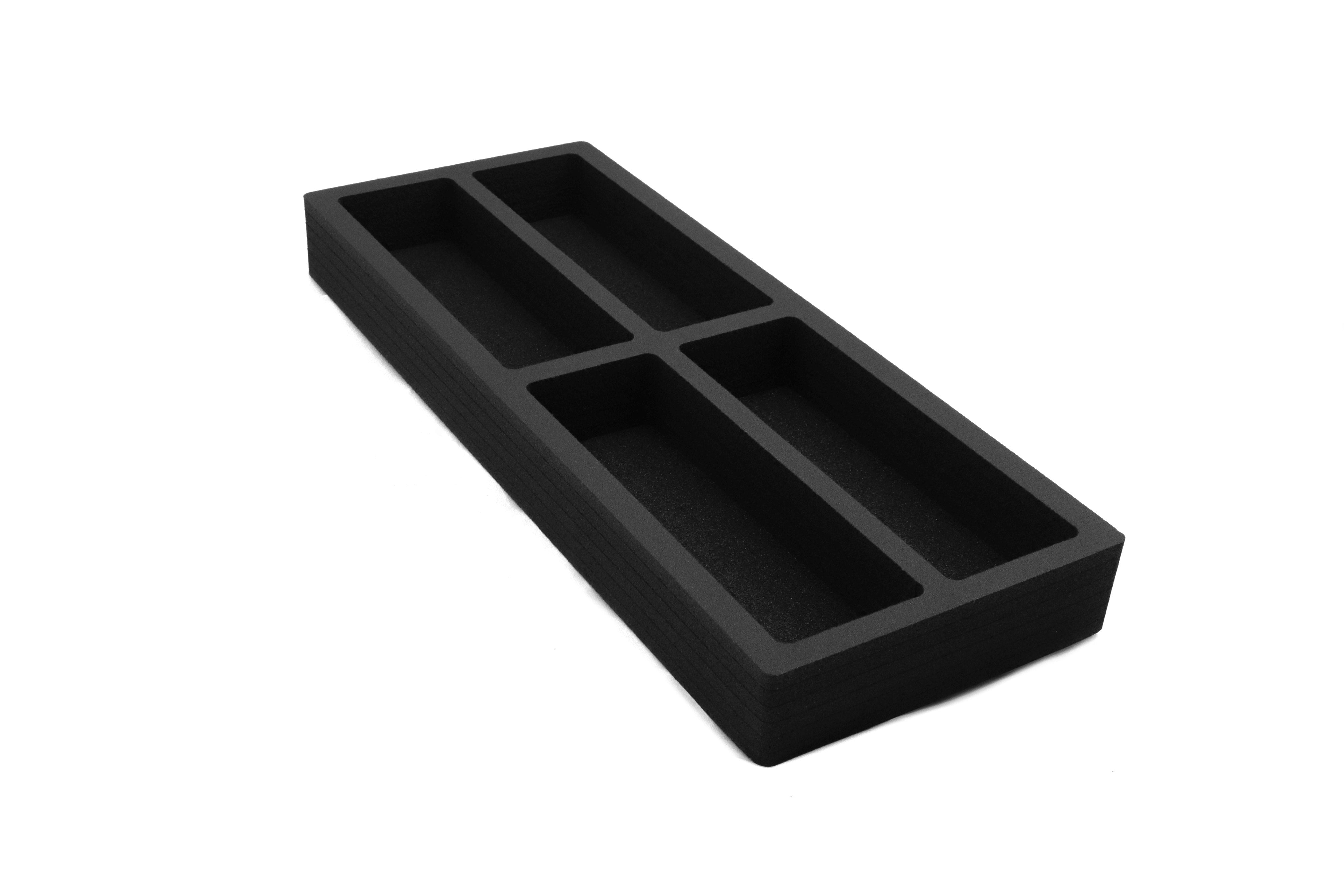 Tea Bag Drawer Organizer Black Foam Tray Insert Kitchen Packet 7.75" x 20"