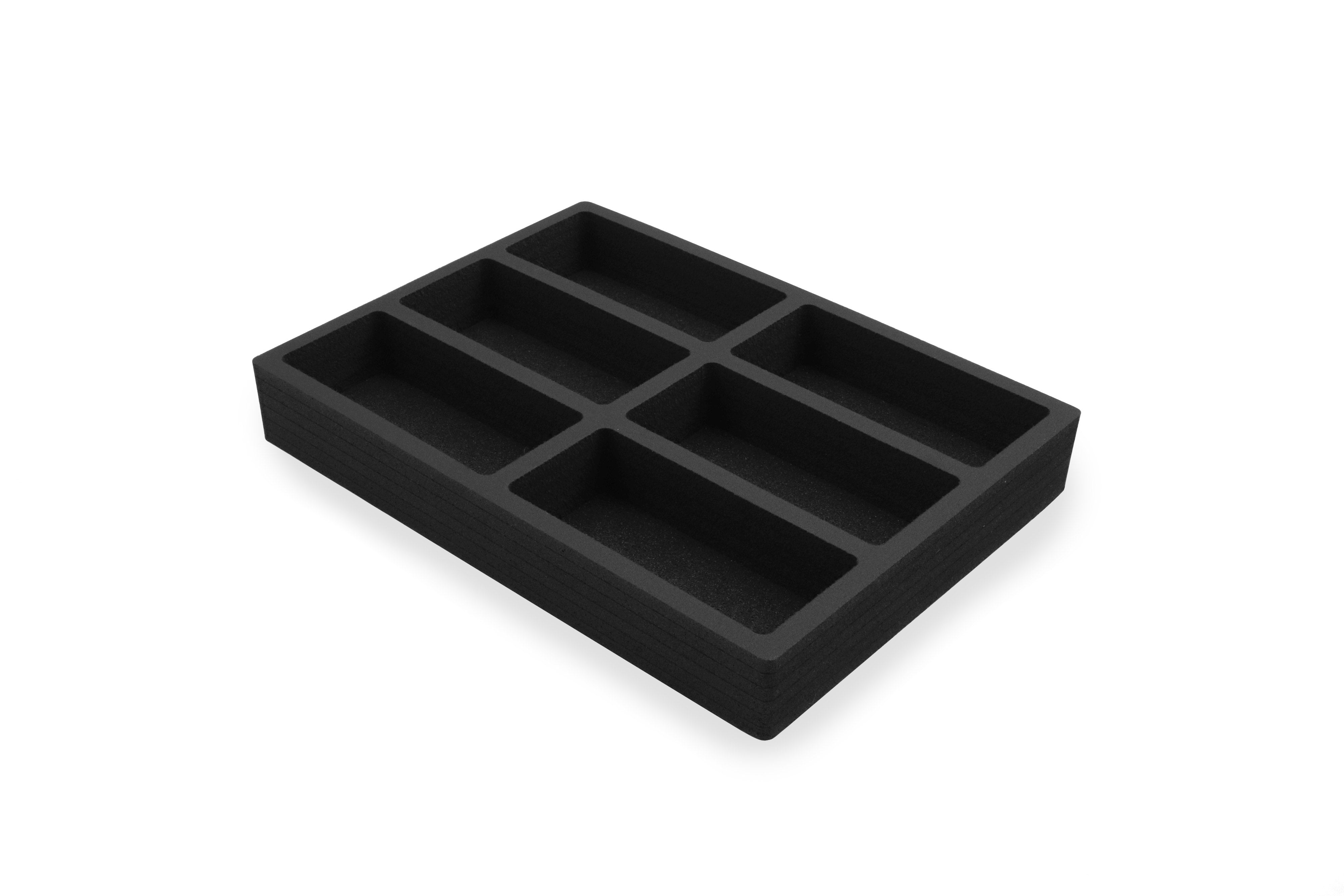 Tea Bag Drawer Organizer Black Foam Tray Insert Kitchen Packet 10.9" x 14.9"