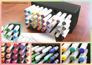 Art Marker Pen Organizer Tray Stand Durable Black Fits Copic