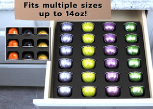 Coffee Capsule Drawer Organizer Tray Fits Nespresso Vertuo VertuoLine 12.5"