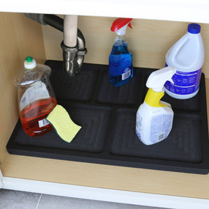 Under Sink Cabinet Mat Protector Bathroom Kitchen Drip Spill Tray 25" x 19"