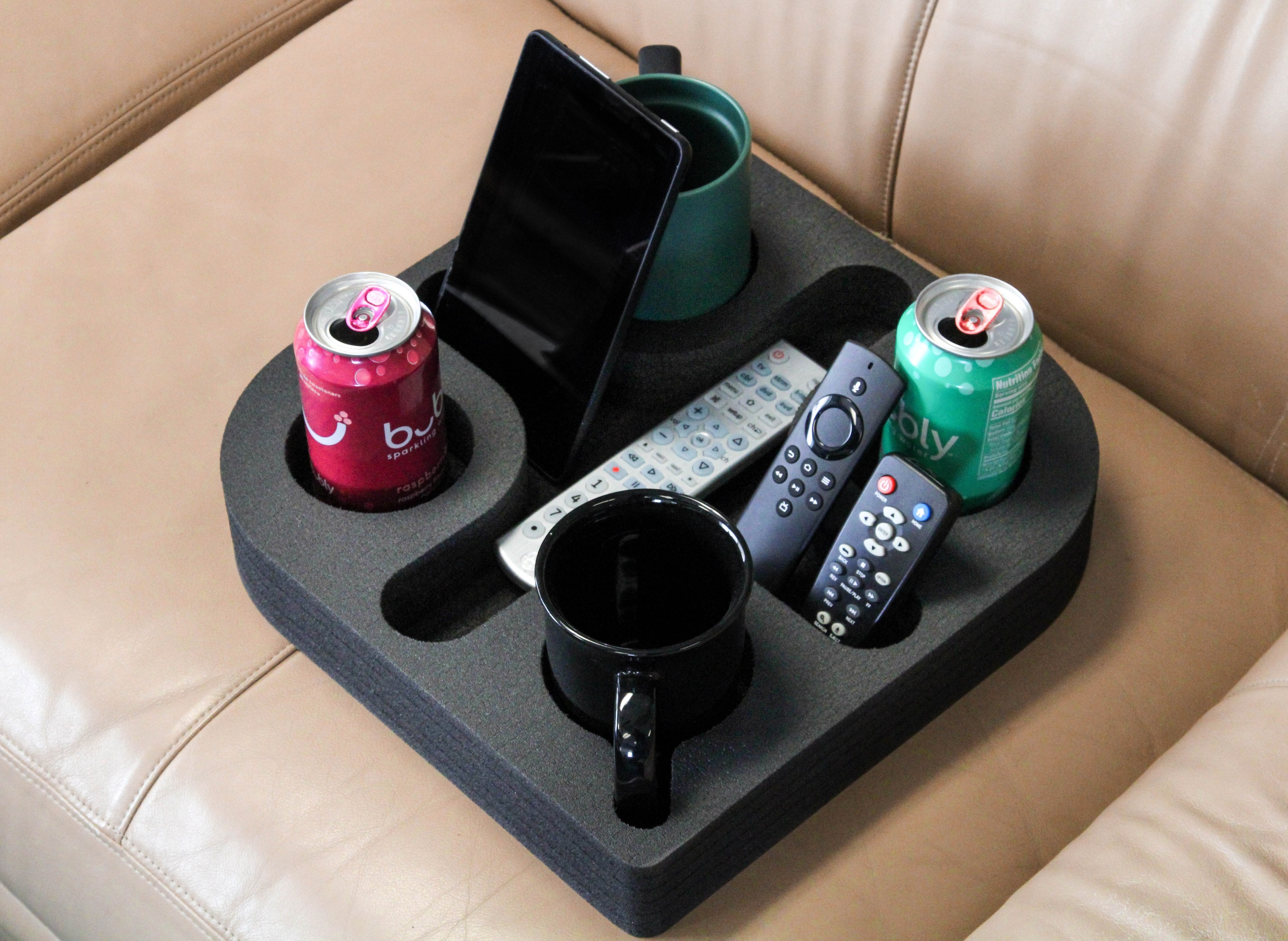 Polar Whale Couch Drink Holder Stylish Refreshment Tray for Sofa