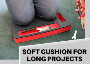 Portable Knee Cushion Tool Pocket Garden Automotive More Durable Comfortable High Density Waterproof Foam 17.75 x 9.5 x 2 Inches Extra Thick