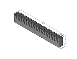 Heavy Duty Foam Dunnage Reusable Cushion for Shipping Box Crate Angled Slot 24x4x2 1 Pack