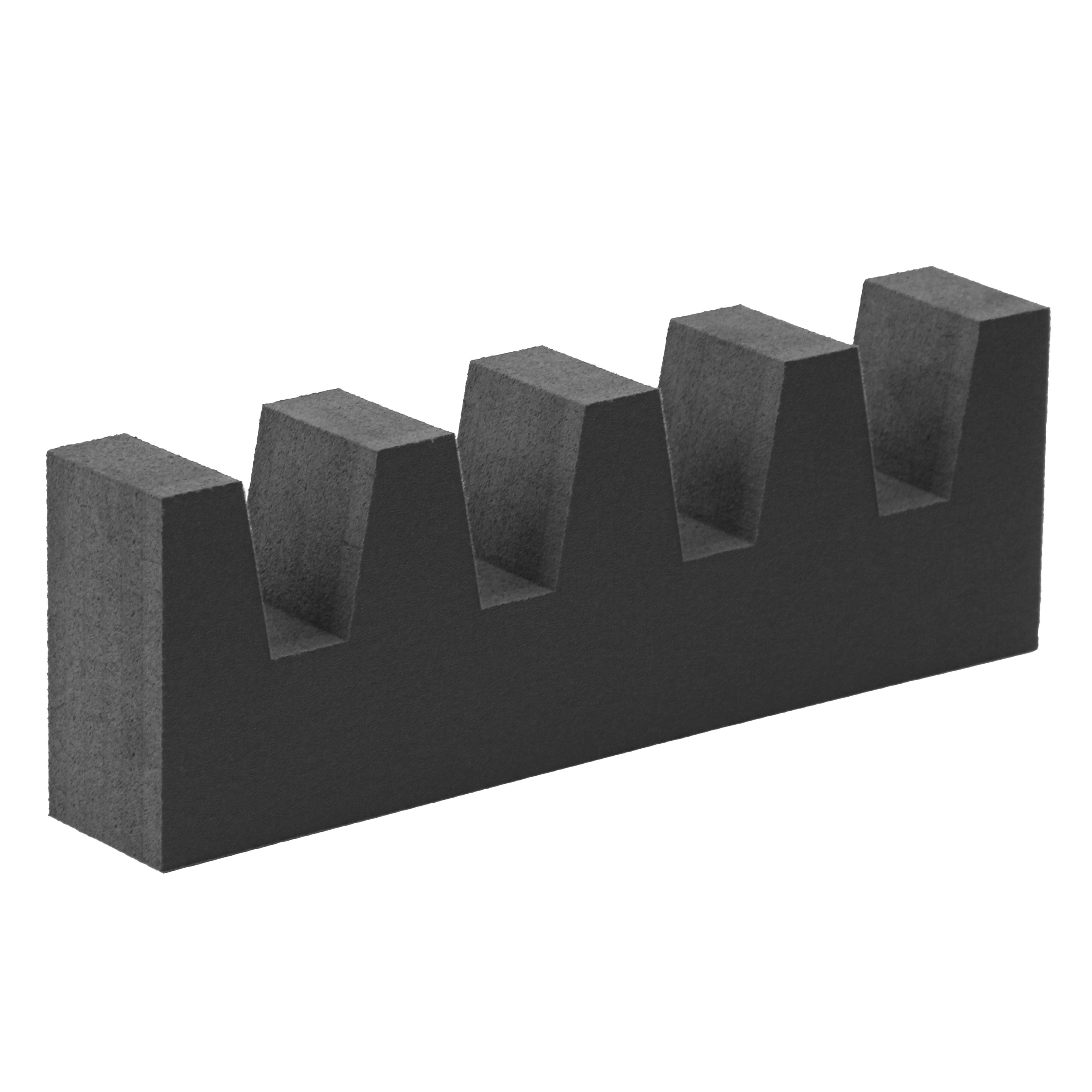 Heavy Duty Foam Dunnage Reusable Cushion for Shipping Box Crate Angled Groove 12x4x2 1 Pack