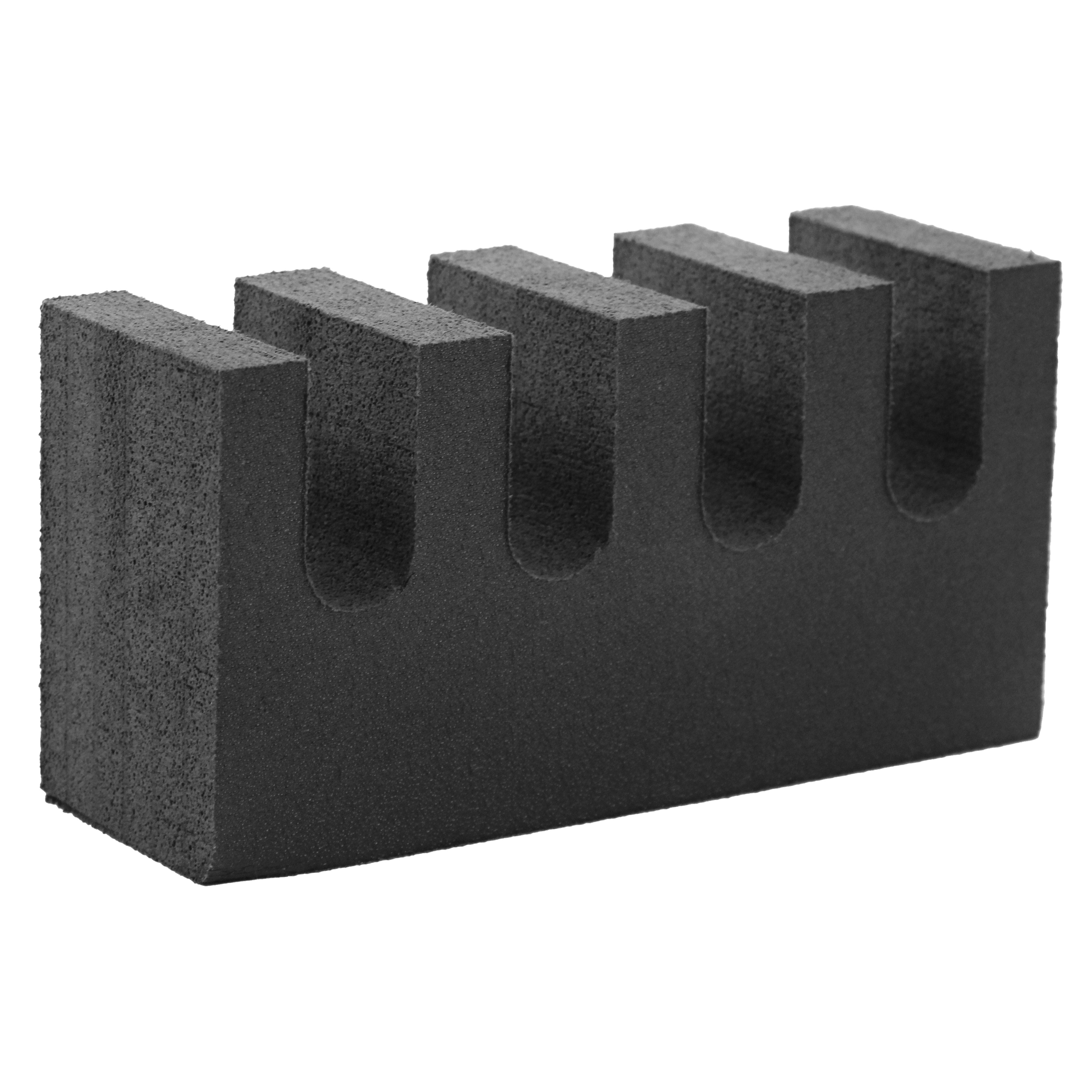 Heavy Duty Foam Dunnage Straight Grooves Reusable Transport Storage Organization Shipping Boxes Crates Containers Warehouses Waterproof 6x3x2 Inches