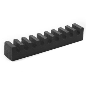 Heavy Duty Foam Dunnage Straight Grooves Reusable Transport Storage Organization Shipping Boxes Containers Warehouses Waterproof 12x2x2 Inches