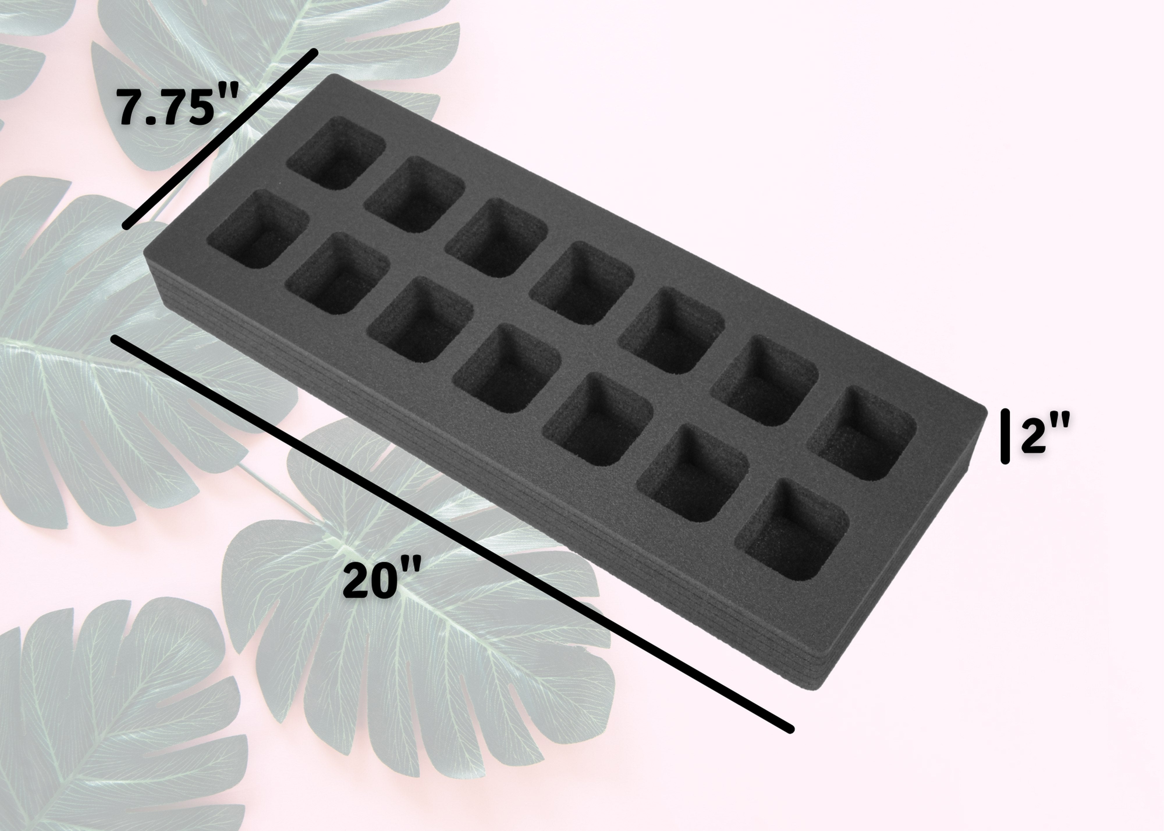 Cocktail Capsule Drawer Tray Insert Compatible Keurig DrinkWorks Pods for Kitchen Home Bar Party Waterproof Foam 14 Compartment 7.75 x 20 Inches
